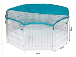 Wire Pet Playpen with waterproof polyester cloth 8 panels size 63x 60cm 06-0114 www.gmtpet.net