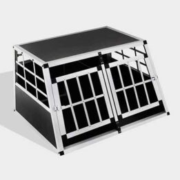 Aluminum Dog cage Small Double Door Dog cage 65a 89cm 06-0770 www.gmtpet.net