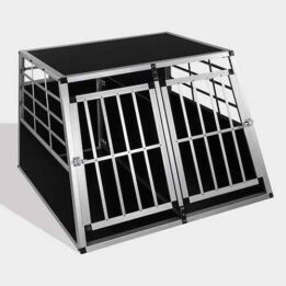 Aluminum Dog cage size 104cm Large Double Door Dog cage 65a 06-0775 www.gmtpet.net