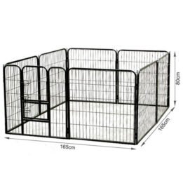 80cm Large Custom Pet Wire Playpen Outdoor Dog Kennel Metal Dog Fence 06-0125 www.gmtpet.net
