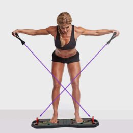 Fitness Equipment Multifunction Chest Muscle Training Bracket Foldable Push Up Board Set With Pull Rope www.gmtpet.net
