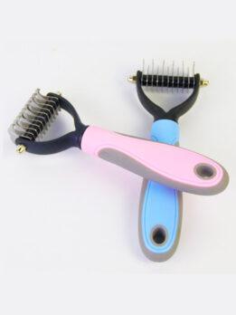 Wholesale OEM & ODM Pet Comb Stainless Steel Double-sided open knot dog comb 124-235001 www.gmtpet.net