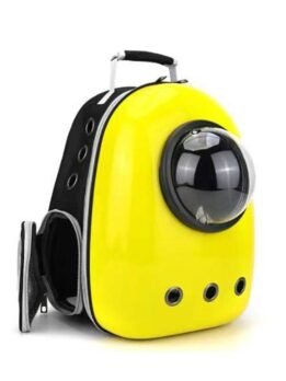 Yellow upgraded side opening cat backpack 103-45013 www.gmtpet.net