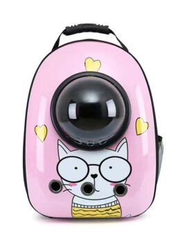 Pink Meow Miss Upgraded Side-Opening Pet Cat Backpack 103-45028 www.gmtpet.net