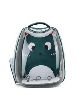Green transparent breathable cat backpack backpack pet bag 103-45080 www.gmtpet.net