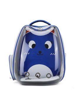 Blue Transparent Breathable Cat Backpack Pet Bag 103-45084 www.gmtpet.net
